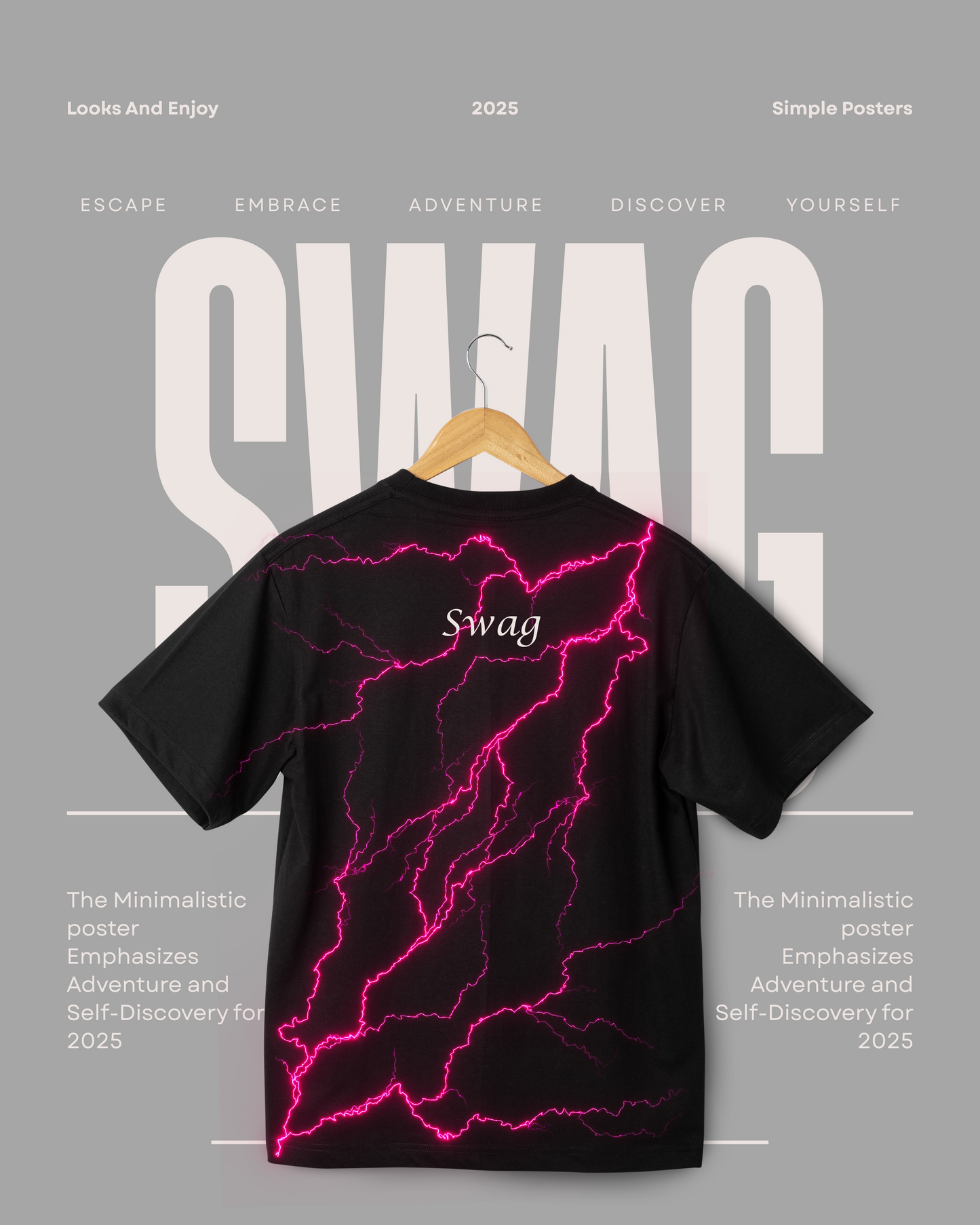 Electric Neon “Swag” T-Shirt – Streetwear Edition | Swag Fabric Collection