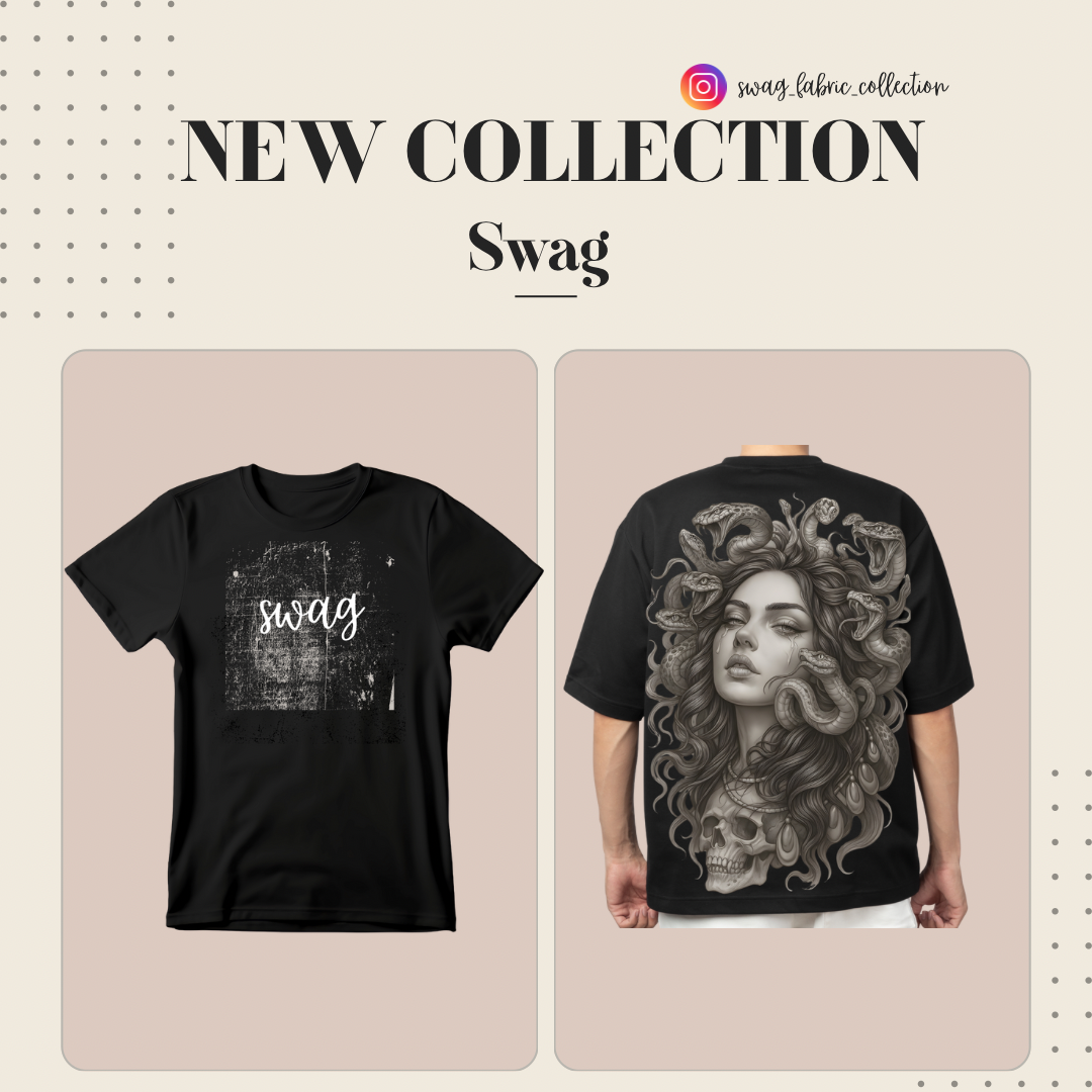 Medusa “Swag” T-Shirt – Artistic Streetwear Edition | Swag Fabric Collection