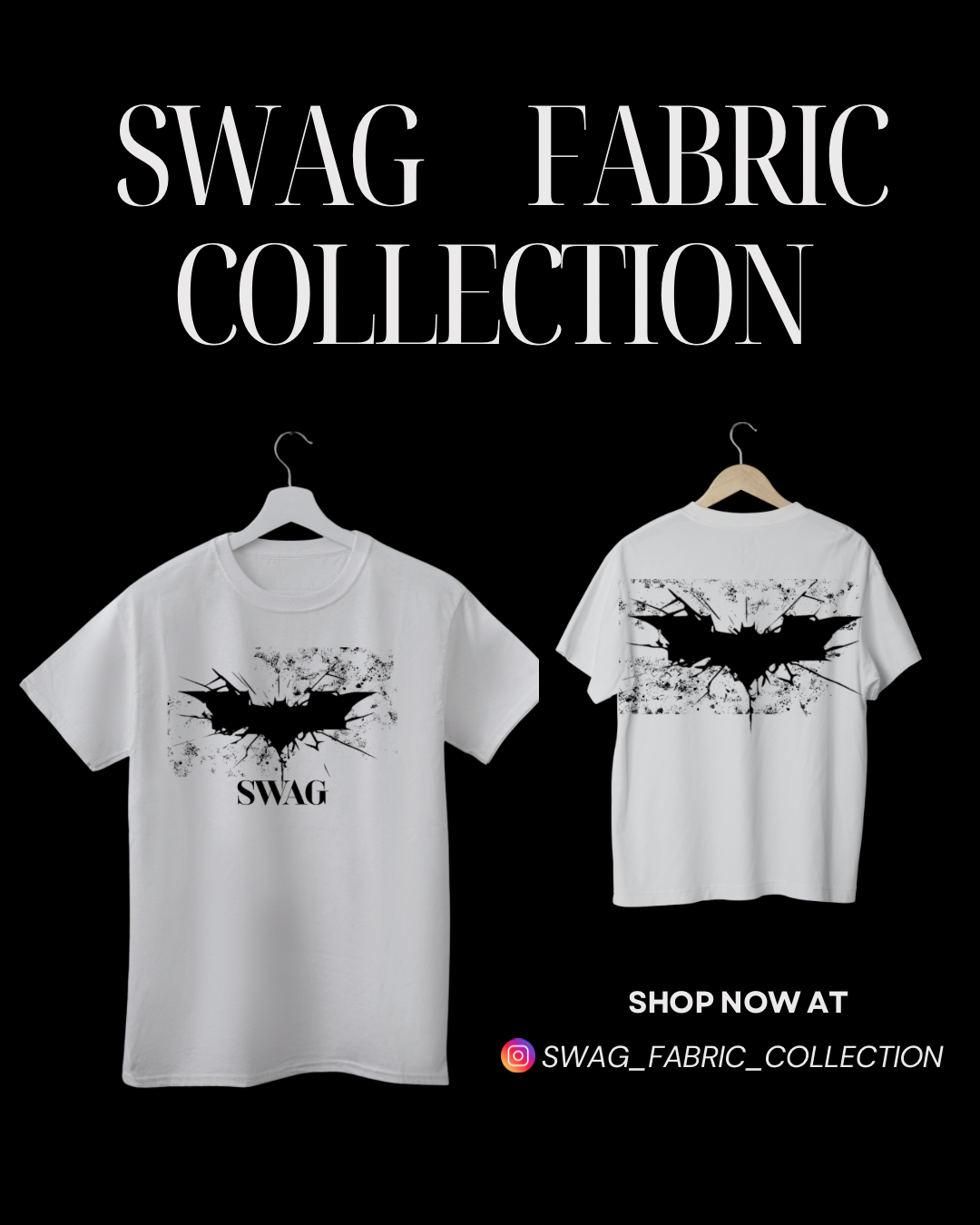 Bat Emblem “Swag” T-Shirt – Urban Hero Edition | Swag Fabric Collection