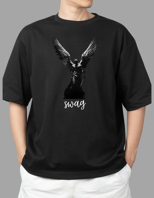 Angel Warrior “Swag” T-Shirt – Dark Streetwear Edition | Swag Fabric Collection