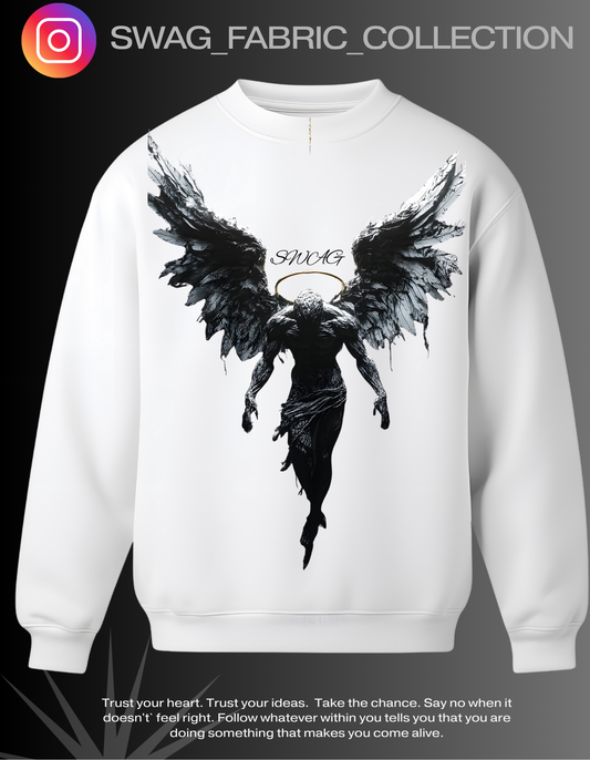 Fallen Angel “Swag” Sweatshirt – Heavenly Streetwear Edition | Swag Fabric Collection