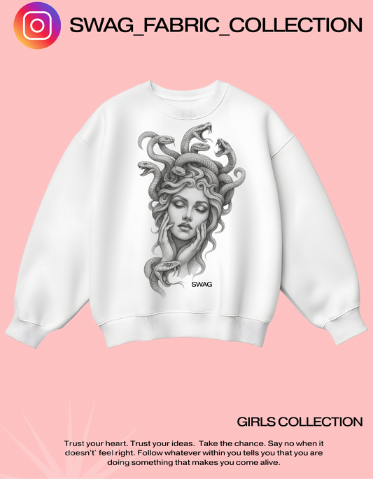 Medusa “Swag” Sweatshirt – Girls Collection | Swag Fabric Collection