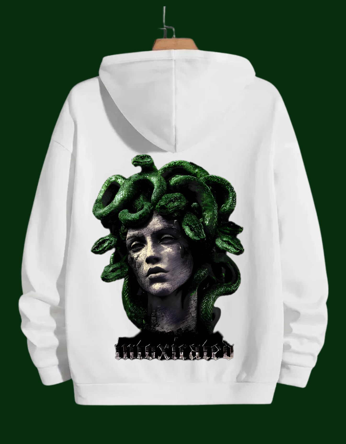 Medusa Intoxicated Hoodie – Swag Edition (White Oversized)