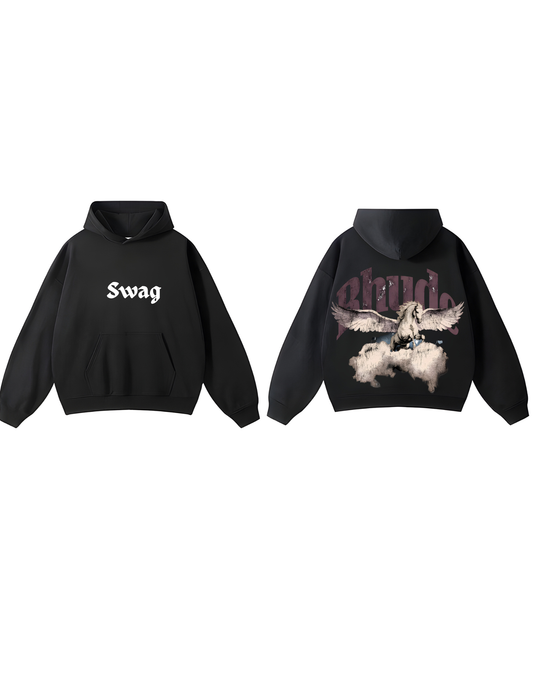 Swag x Rhude Pegasus Hoodie – Streetwear Graphic Oversized Fit”